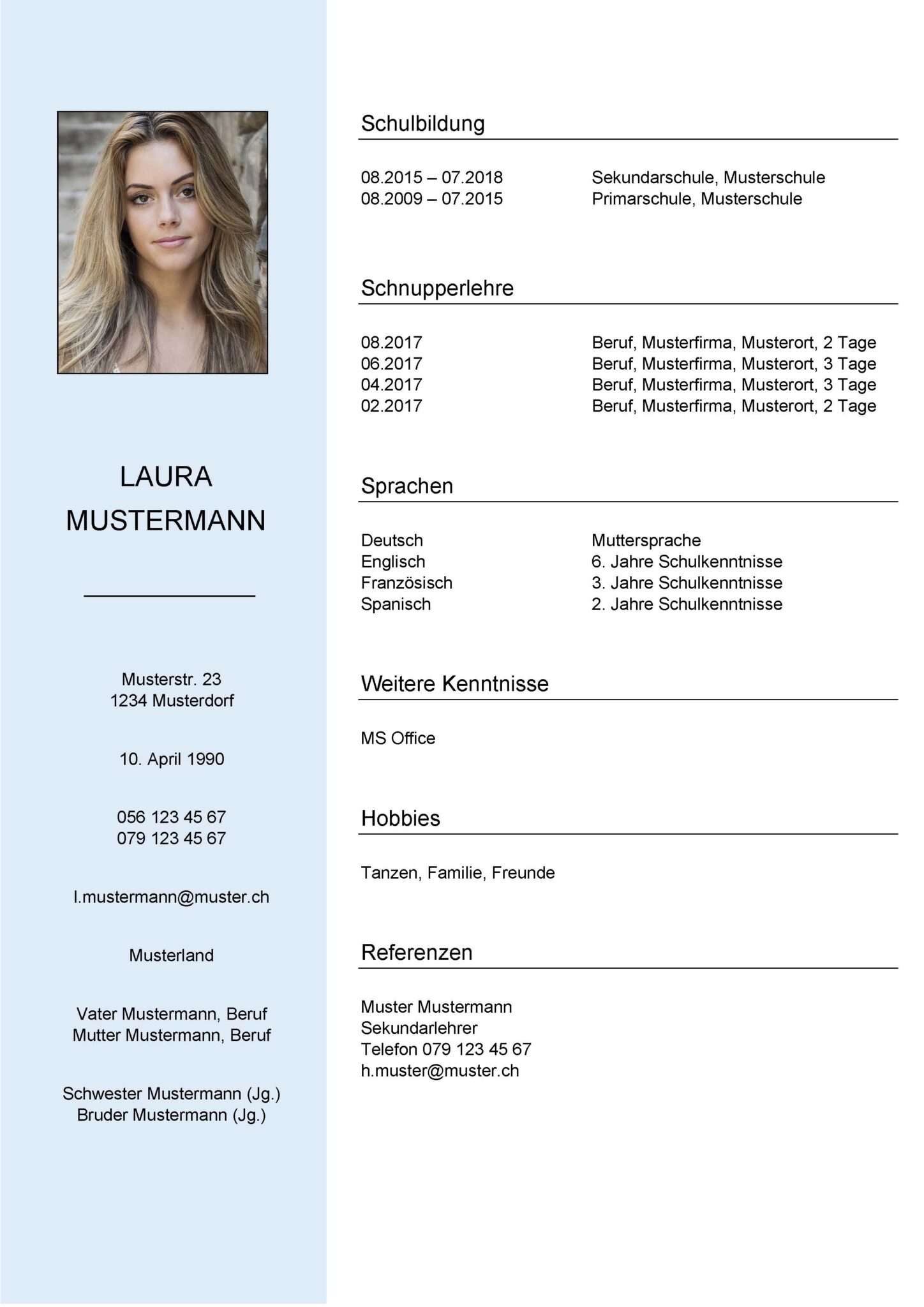 CV Download – Lebenslaufvorlage | Stutz Coaching | Online-Shop