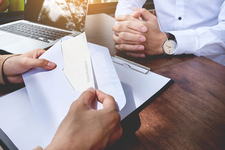 Unternehmen Kündigung mit ehrlichem Mitgefühl